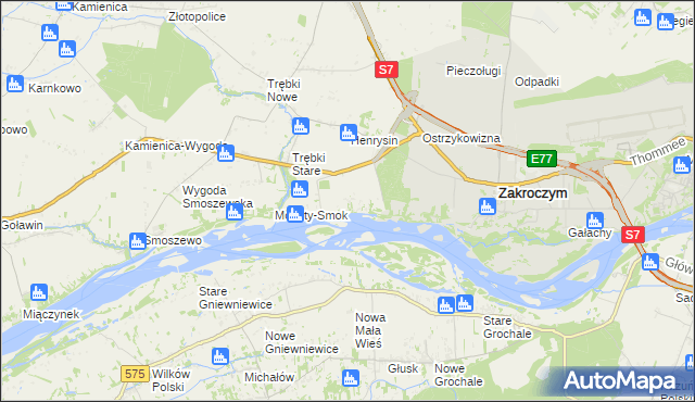 mapa Wólka Smoszewska, Wólka Smoszewska na mapie Targeo