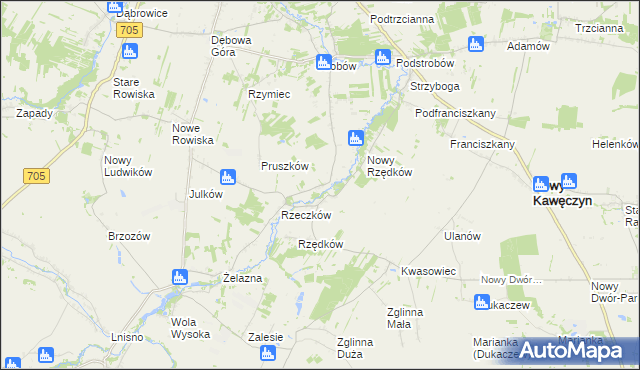 mapa Wólka Strobowska, Wólka Strobowska na mapie Targeo