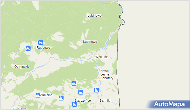 mapa Wołkusz, Wołkusz na mapie Targeo