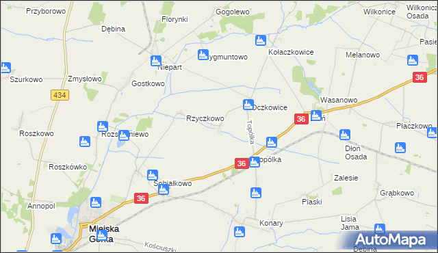 mapa Woszczkowo, Woszczkowo na mapie Targeo