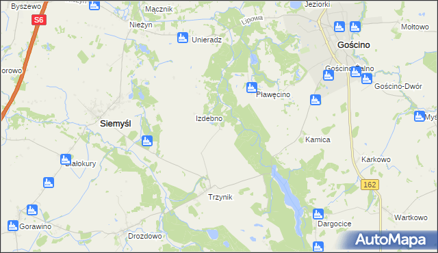 mapa Wszemierzyce, Wszemierzyce na mapie Targeo
