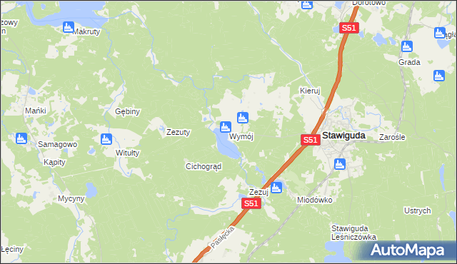 mapa Wymój, Wymój na mapie Targeo