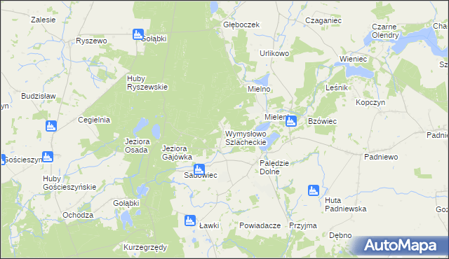 mapa Wymysłowo Szlacheckie, Wymysłowo Szlacheckie na mapie Targeo