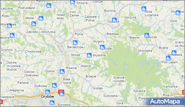 mapa Wyskitna, Wyskitna na mapie Targeo