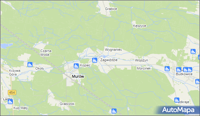 mapa Zagwiździe, Zagwiździe na mapie Targeo