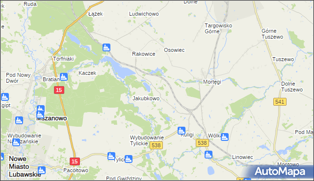 mapa Zajączkowo gmina Grodziczno, Zajączkowo gmina Grodziczno na mapie Targeo