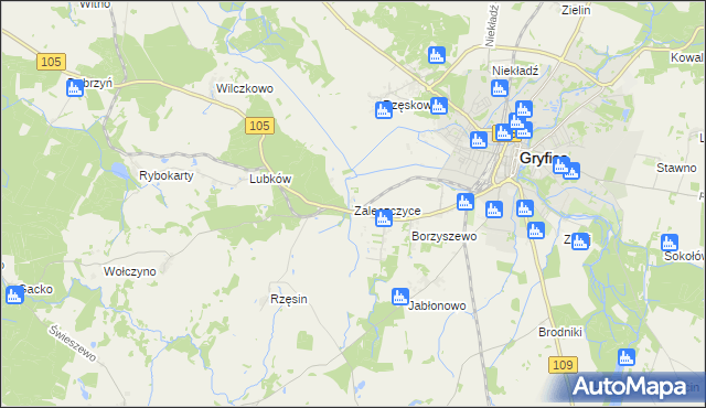 mapa Zaleszczyce, Zaleszczyce na mapie Targeo