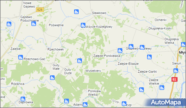 mapa Załęże-Ponikiewka, Załęże-Ponikiewka na mapie Targeo