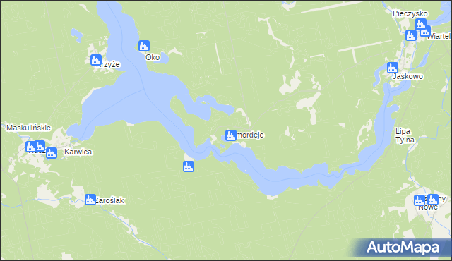 mapa Zamordeje, Zamordeje na mapie Targeo