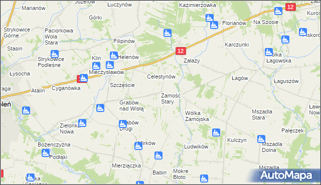 mapa Zamość Stary, Zamość Stary na mapie Targeo