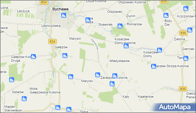 mapa Zaraszów, Zaraszów na mapie Targeo