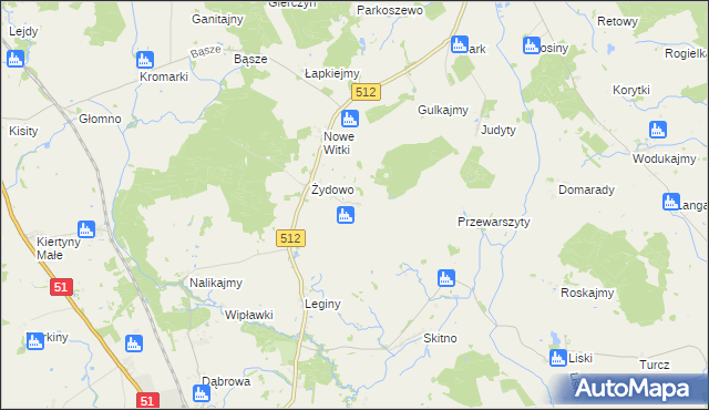 mapa Zawiersze, Zawiersze na mapie Targeo