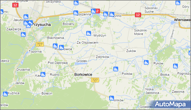 mapa Zdonków, Zdonków na mapie Targeo