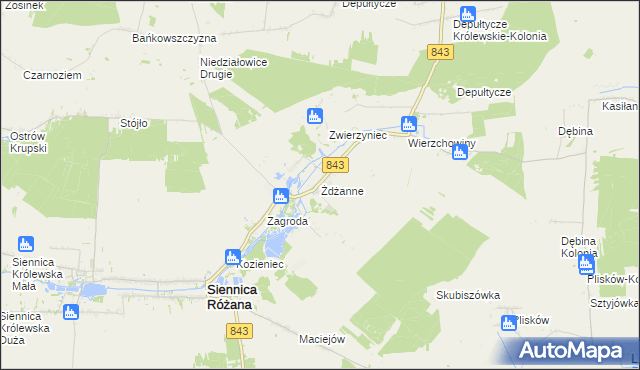 mapa Żdżanne, Żdżanne na mapie Targeo