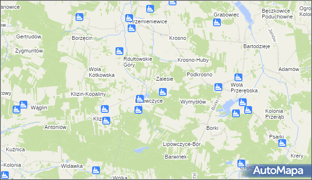 mapa Żencin, Żencin na mapie Targeo