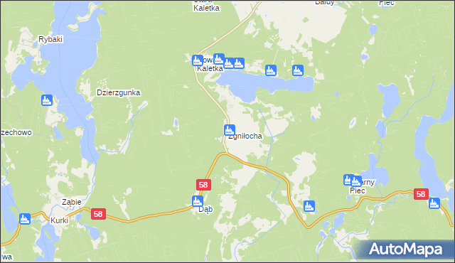 mapa Zgniłocha, Zgniłocha na mapie Targeo