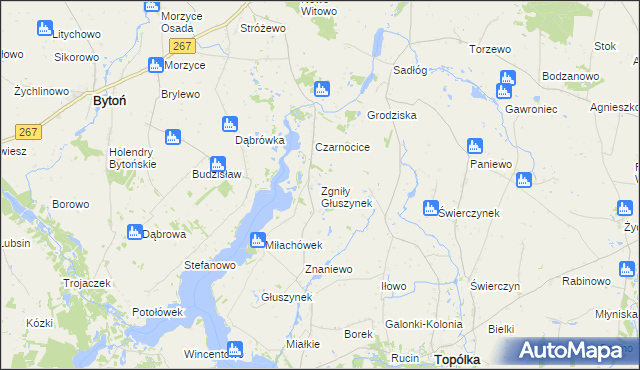 mapa Zgniły Głuszynek, Zgniły Głuszynek na mapie Targeo