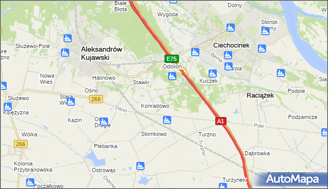 mapa Zgoda gmina Aleksandrów Kujawski, Zgoda gmina Aleksandrów Kujawski na mapie Targeo