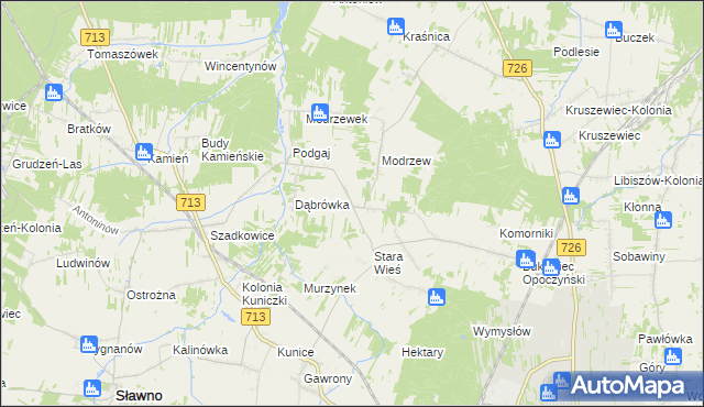 mapa Ziębów, Ziębów na mapie Targeo