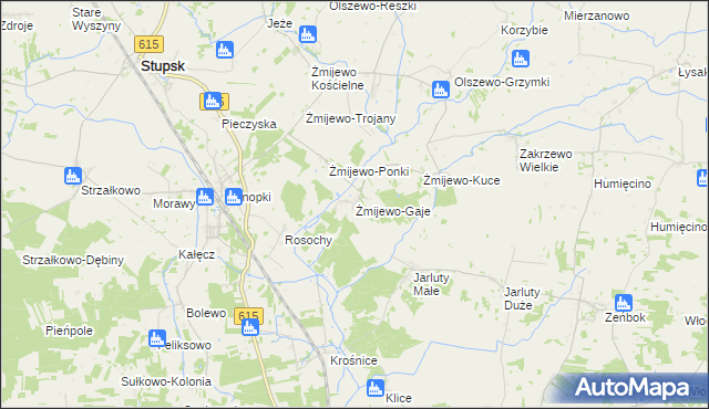 mapa Żmijewo-Gaje, Żmijewo-Gaje na mapie Targeo