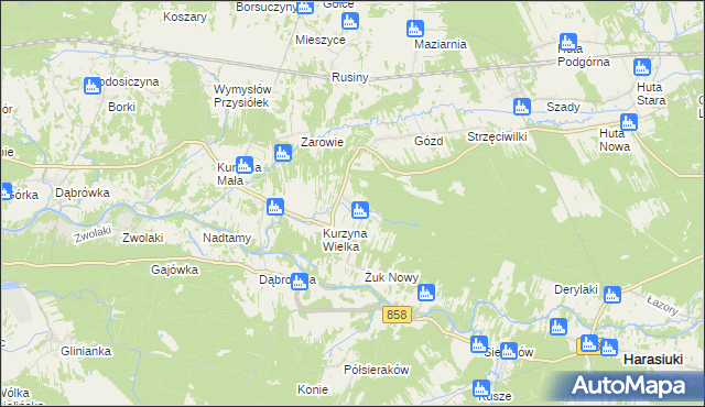 mapa Żuk Stary, Żuk Stary na mapie Targeo