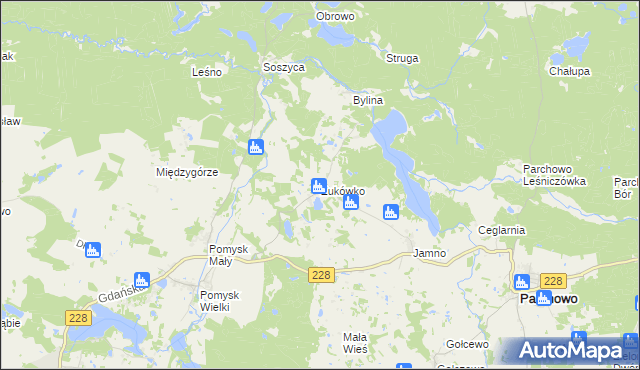 mapa Żukówko, Żukówko na mapie Targeo