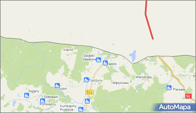 mapa Żywkowo gmina Górowo Iławeckie, Żywkowo gmina Górowo Iławeckie na mapie Targeo