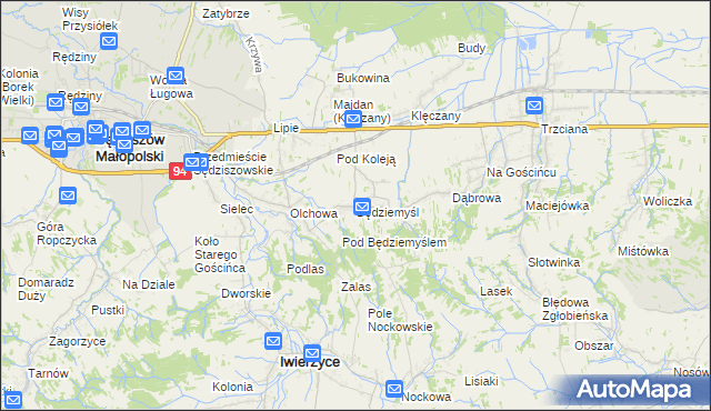 mapa Będziemyśl, Będziemyśl na mapie Targeo