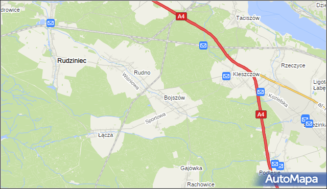 mapa Bojszów, Bojszów na mapie Targeo