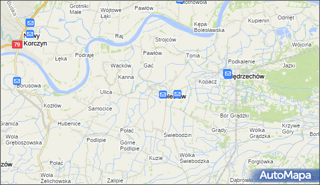 mapa Bolesław powiat dąbrowski, Bolesław powiat dąbrowski na mapie Targeo