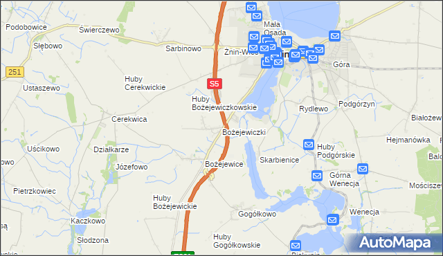 mapa Bożejewiczki, Bożejewiczki na mapie Targeo