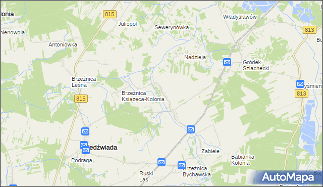 mapa Brzeźnica Książęca, Brzeźnica Książęca na mapie Targeo