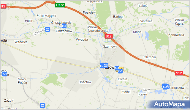 mapa Brzozowa Gać, Brzozowa Gać na mapie Targeo
