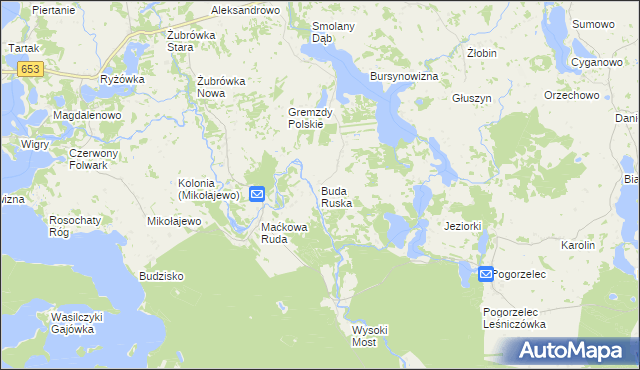 mapa Buda Ruska, Buda Ruska na mapie Targeo
