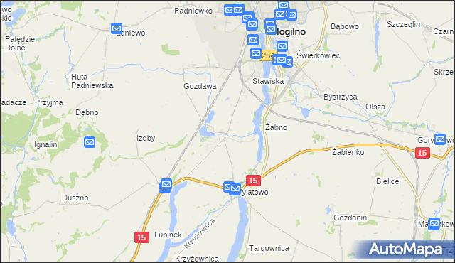 mapa Chabsko, Chabsko na mapie Targeo