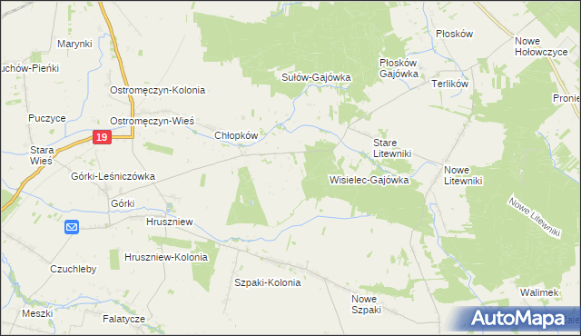 mapa Chłopków-Kolonia, Chłopków-Kolonia na mapie Targeo