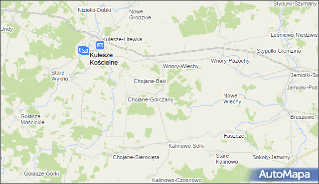 mapa Chojane-Piecki, Chojane-Piecki na mapie Targeo