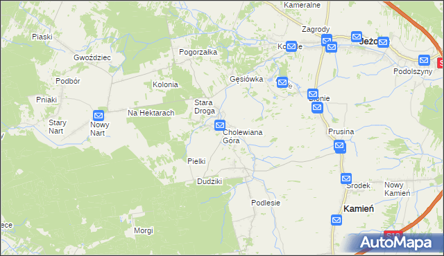 mapa Cholewiana Góra, Cholewiana Góra na mapie Targeo