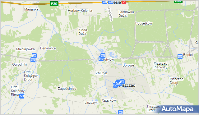 mapa Chotyłów, Chotyłów na mapie Targeo