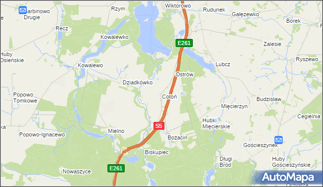 mapa Cotoń, Cotoń na mapie Targeo