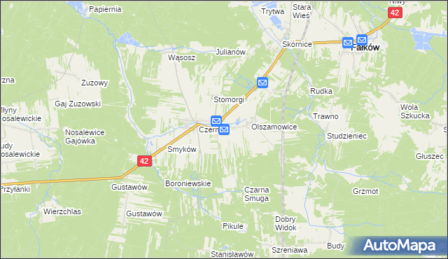 mapa Czermno-Kolonia, Czermno-Kolonia na mapie Targeo