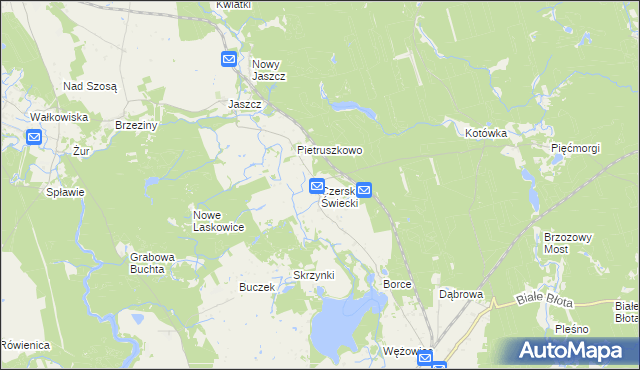 mapa Czersk Świecki, Czersk Świecki na mapie Targeo