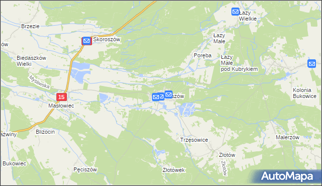 mapa Czeszów, Czeszów na mapie Targeo