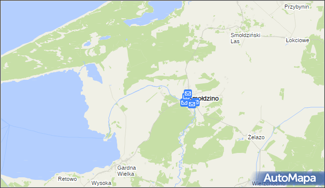 mapa Człuchy, Człuchy na mapie Targeo