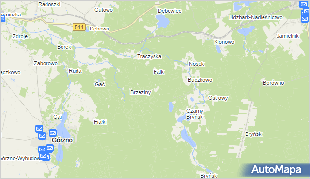 mapa Diabelec, Diabelec na mapie Targeo