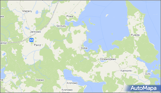 mapa Doba, Doba na mapie Targeo
