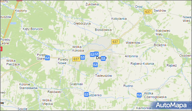 mapa Dobre powiat miński, Dobre powiat miński na mapie Targeo