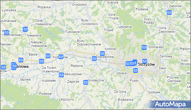 mapa Dobrzechów, Dobrzechów na mapie Targeo