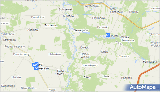 mapa Doleck, Doleck na mapie Targeo