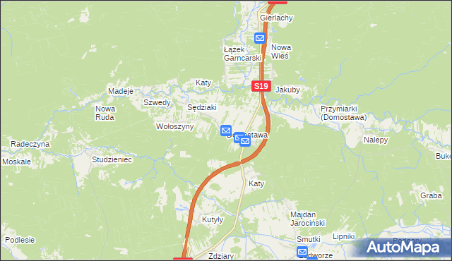 mapa Domostawa, Domostawa na mapie Targeo